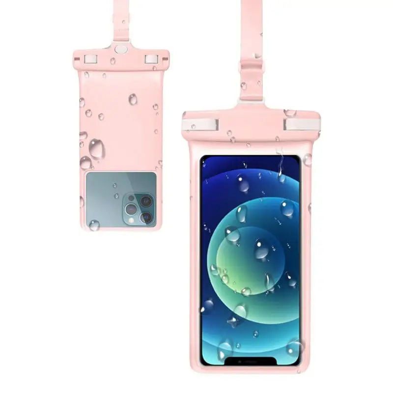 Водонепроницаемый чехол для телефона, Подводная Водонепроницаемая зеркальная Регулируемая прозрачная сухая сумка для телефона с ремешком для подводного плавания 
Водонепроницаемый чехол для телефона, Подводная Водонепроницаемая зеркальная Регулируемая прозрачная сухая сумка для телефона с ремешком для подводного плавания
