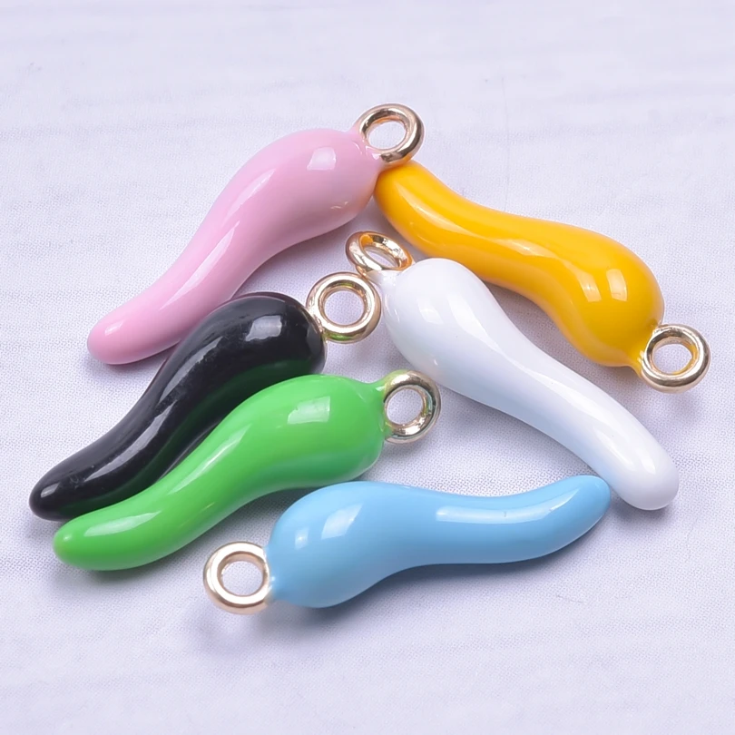 30Pcs/lot Red Chili Enamel Alloy Charms Pendant Making DIY Craft Yellow Color Earring For Necklace Jewelry Supplies Material
30Pcs/lot Red Chili Enamel Alloy Charms Pendant Making DIY Craft Yellow Color Earring For Necklace Jewelry Supplies Material