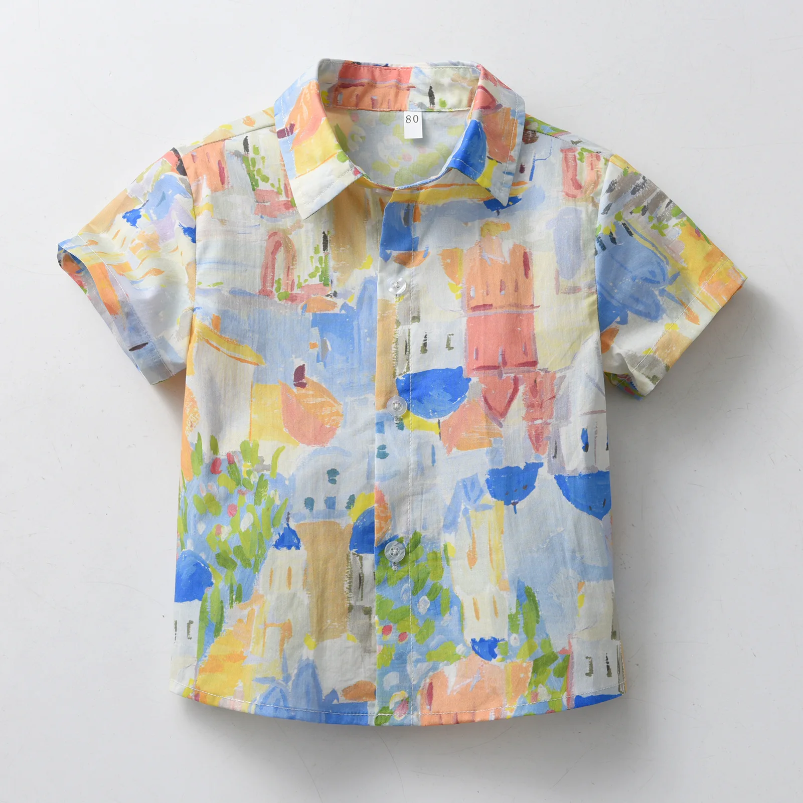 Boy Shirts For Children Short Sleeve Flower Kids Button Shirt Turn-down Collar Casual Baby Boys Shirts
Boy Shirts For Children Short Sleeve Flower Kids Button Shirt Turn-down Collar Casual Baby Boys Shirts