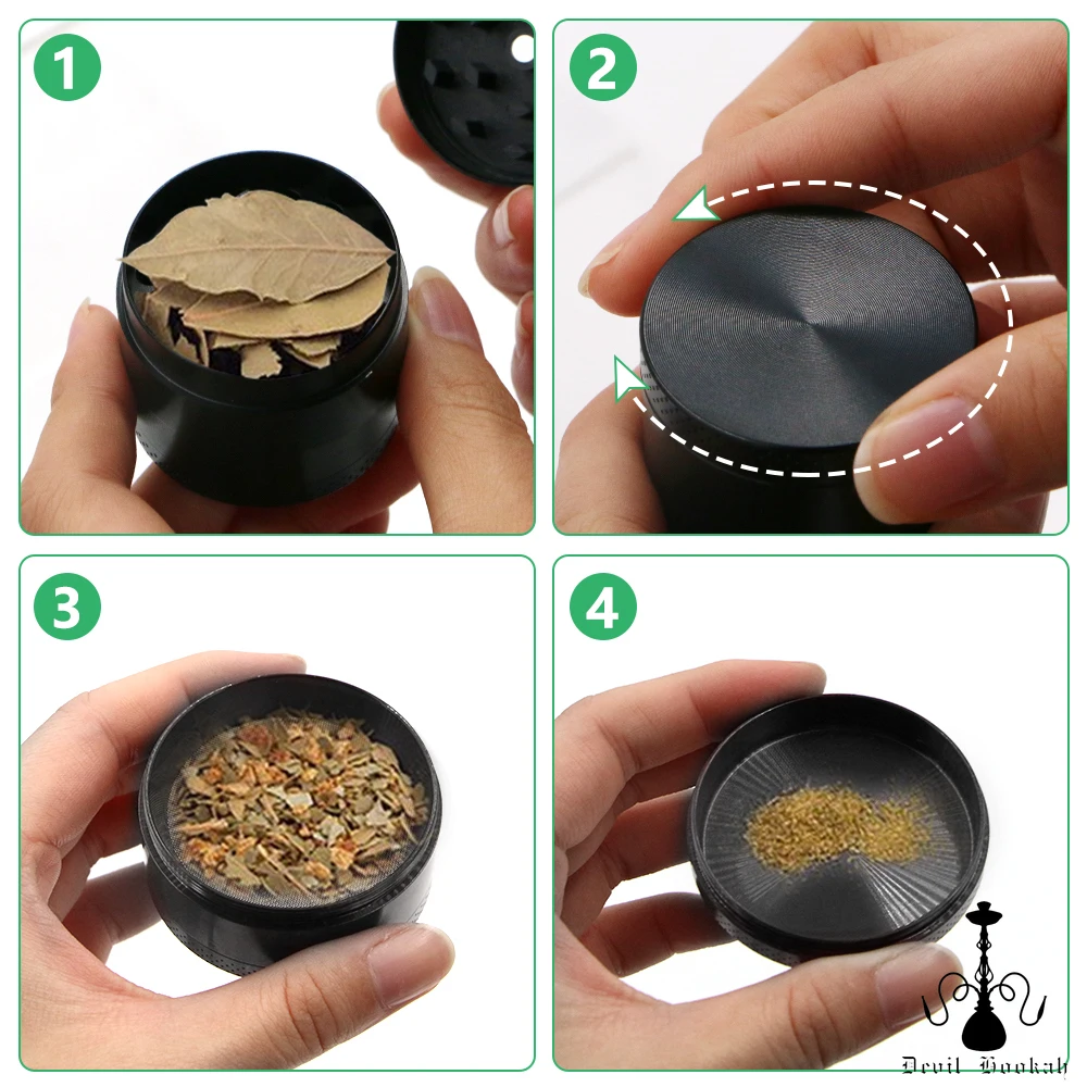 DEVIL HOOKAH 40mm Diameter 4-Layer Zinc Alloy Weed Herb Tobacco Grinder Weed Grinder Smoking Weed Accessories Tobacco Tools
DEVIL HOOKAH 40mm Diameter 4-Layer Zinc Alloy Weed Herb Tobacco Grinder Weed Grinder Smoking Weed Accessories Tobacco Tools