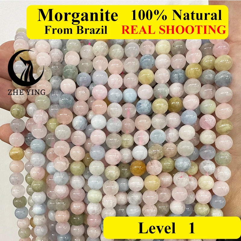 Zhe Ying 100% Natural A+ Morganite Stone Beads For Jewelry Making DIY Bracelet Necklace Loose Spacer Beads Accessories
Zhe Ying 100% Natural A+ Morganite Stone Beads For Jewelry Making DIY Bracelet Necklace Loose Spacer Beads Accessories