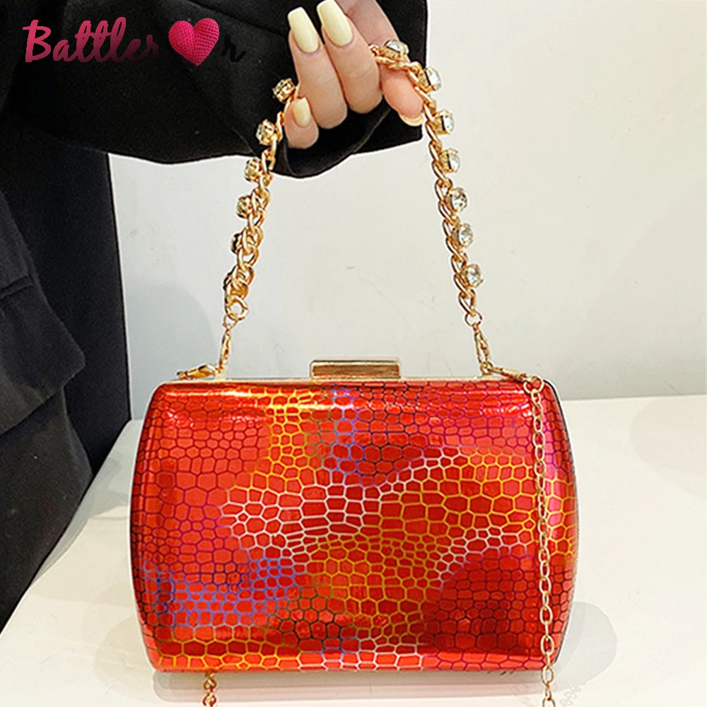 Design Box Evening Clutches Shoulder Crossbody Bags for Women 2022 New Diamond Chain Handbag and Purses Laser Box Messenger Bags
Design Box Evening Clutches Shoulder Crossbody Bags for Women 2022 New Diamond Chain Handbag and Purses Laser Box Messenger Bags