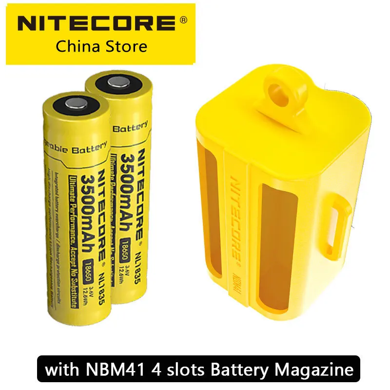 

NITECORE NL1835 18650 Li-ion Battery 3.6V 12.6Wh 3500mAh Rechargeable Batteries With Protected Circuit For Flashlight Headlamp