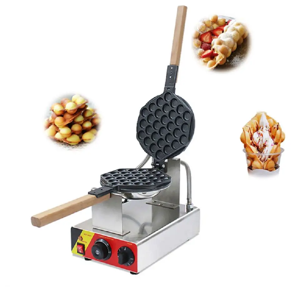 

Directly Factory Price Commercial Electric 110v 220v Non-stick Bubble Egg Waffle Maker Machine Eggettes Bubble Puff Cake Oven