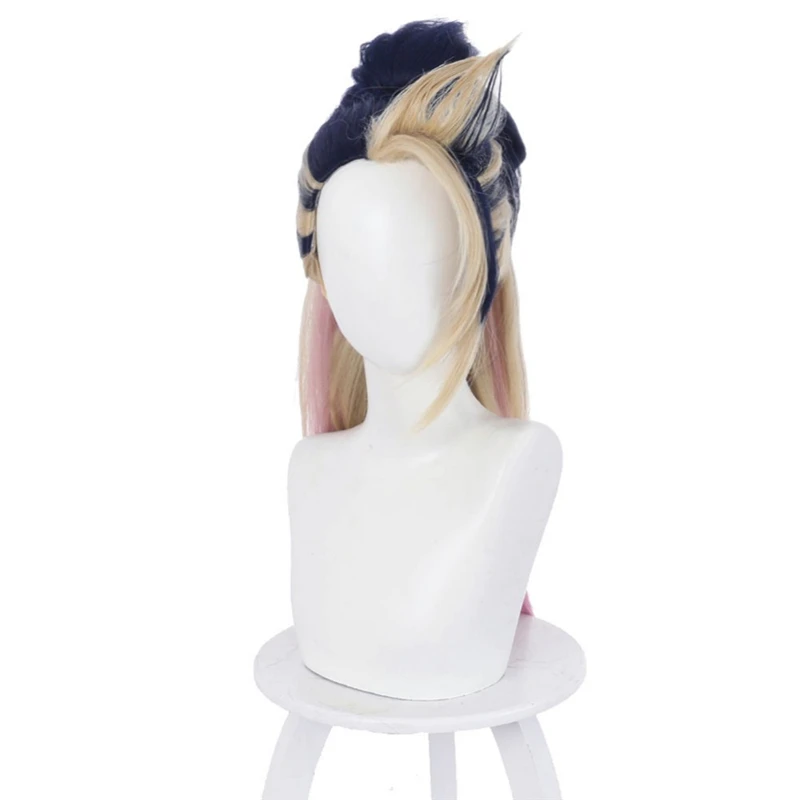 LOL KDA Baddest Akali Cosplay Wigs LOL KDA Cosplay Blonde Mixed Blue Pink Ponytail Wigs Heat Resistant Synthetic Hair
LOL KDA Baddest Akali Cosplay Wigs LOL KDA Cosplay Blonde Mixed Blue Pink Ponytail Wigs Heat Resistant Synthetic Hair
