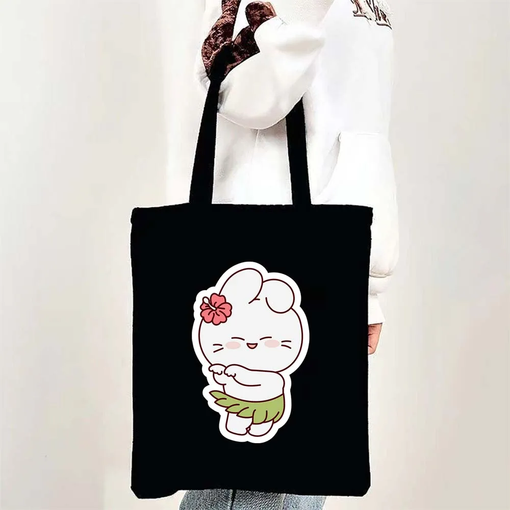 Cute Rabbit Aloha Sticker Tote Bags for Women Canvas Shopping Beach Bag Large Capacity Reusable Handbags
Cute Rabbit Aloha Sticker Tote Bags for Women Canvas Shopping Beach Bag Large Capacity Reusable Handbags