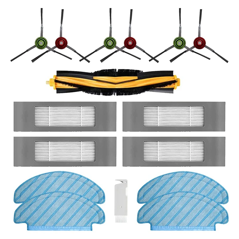 Main Brush Side Brushes HEPA Filter Accessories Replacement Parts Compatible For Ecovacs 950 920 Vacuums Cleaner Accessories
Main Brush Side Brushes HEPA Filter Accessories Replacement Parts Compatible For Ecovacs 950 920 Vacuums Cleaner Accessories
