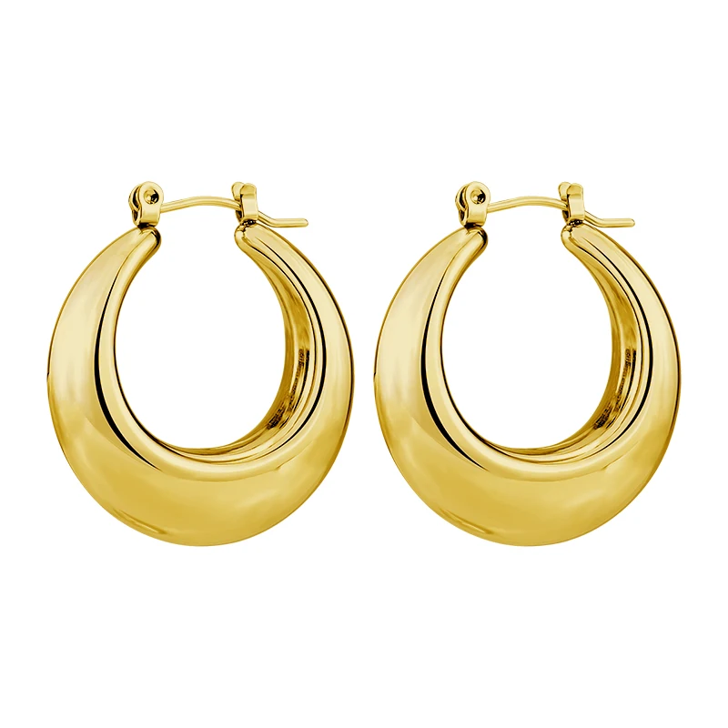 Glossy Hollow Round Shaped Hoop Earrings Simple Leisure Style Stainless Steel Iron Jewelry For Women Girls Daily Wear
Glossy Hollow Round Shaped Hoop Earrings Simple Leisure Style Stainless Steel Iron Jewelry For Women Girls Daily Wear