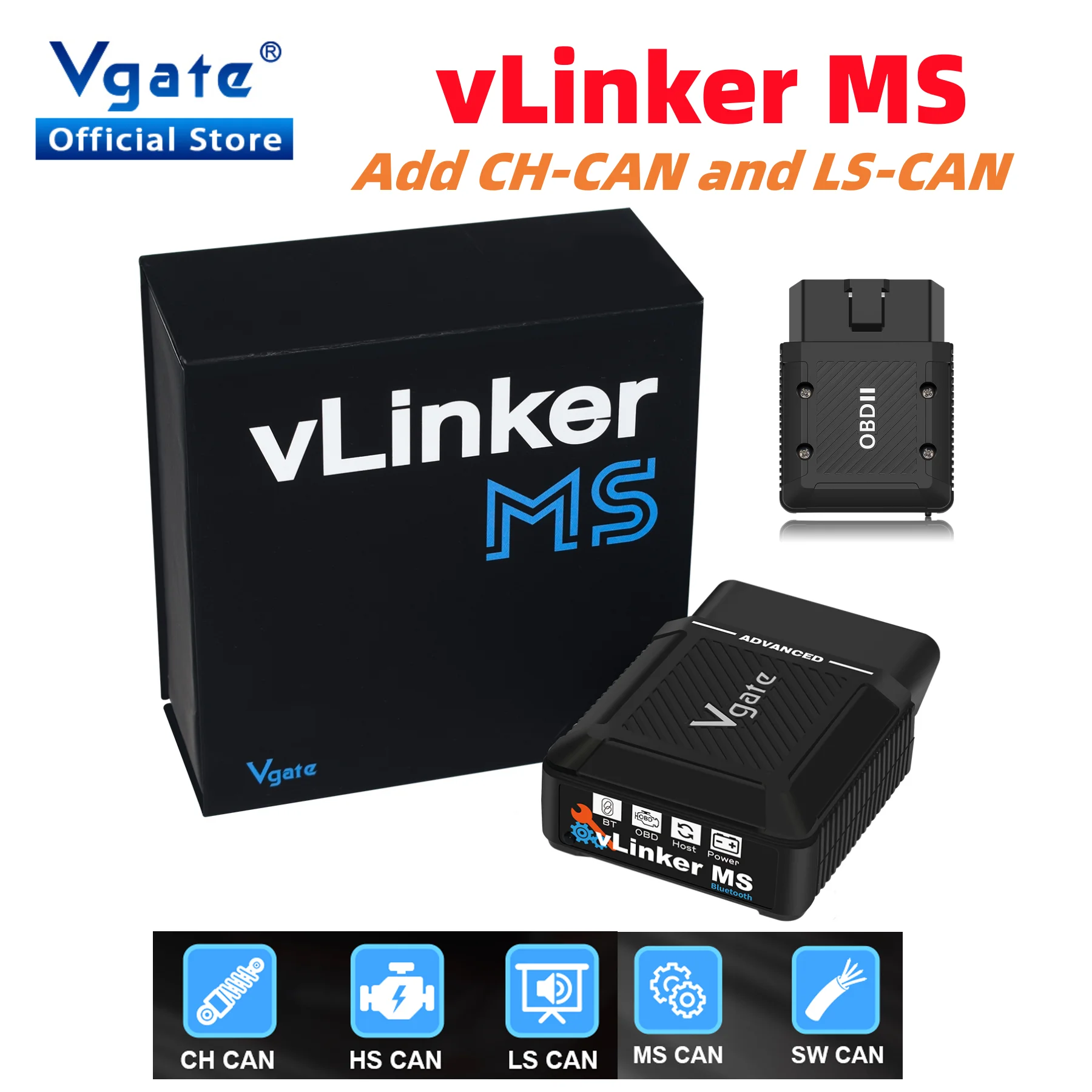 Vgate vLinker MS обновленный ELM327 Bluetooth Поддержка iOS/ПК/Android Автомобильный сканер OBD Автомобильный диагностический...
Vgate vLinker MS обновленный ELM327 Bluetooth Поддержка iOS/ПК/Android Автомобильный сканер OBD Автомобильный диагностический...