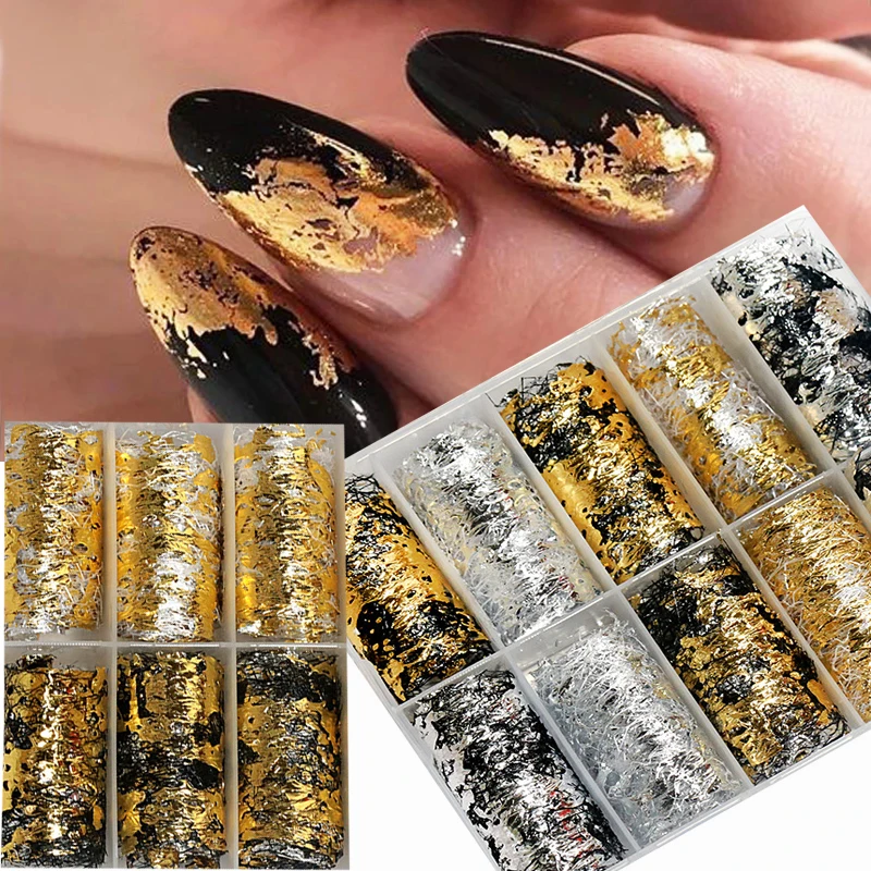 10PCS/Box Black/Gold Lace Transfer Sticker Foil Nail Art Wraps Glue Adhesive DIY Manicure Slider Decorations Stickers
10PCS/Box Black/Gold Lace Transfer Sticker Foil Nail Art Wraps Glue Adhesive DIY Manicure Slider Decorations Stickers