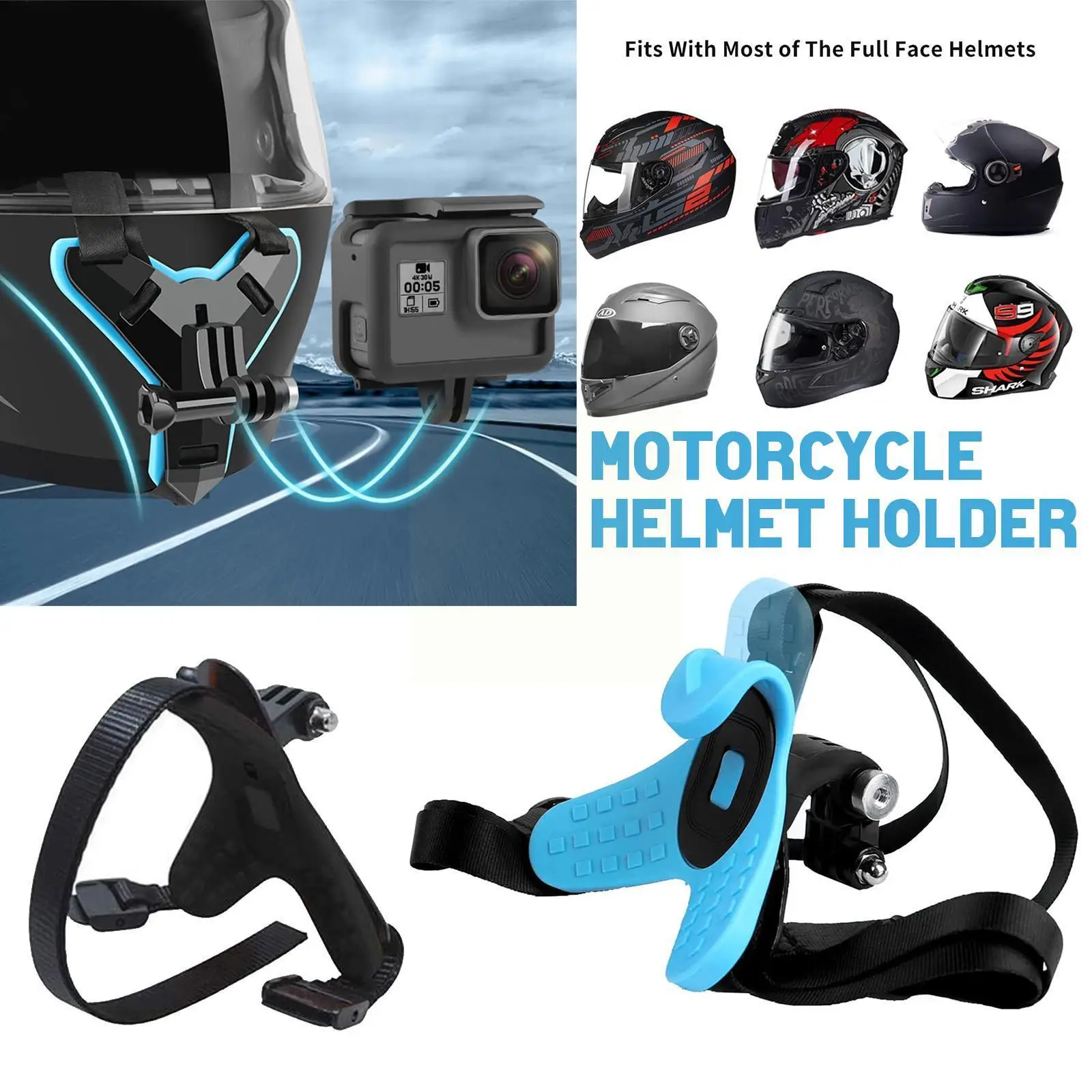 

Крепление для камеры на шлем мотоциклетный шлем подбородок держатель для всех видов экшн-камер аксессуары для камеры мотоцикла H0Y3