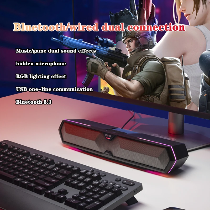 EDIFIER computer USB wired game multimedia Bluetooth speaker desktop home high-quality notebook speaker built-in microphone
EDIFIER computer USB wired game multimedia Bluetooth speaker desktop home high-quality notebook speaker built-in microphone