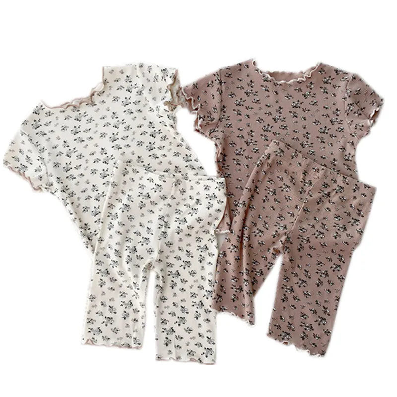 kids girls summer floral print modal sleepwear 2pc set baby girl fashion flower short tee with shorts loungewear clothing set
kids girls summer floral print modal sleepwear 2pc set baby girl fashion flower short tee with shorts loungewear clothing set
