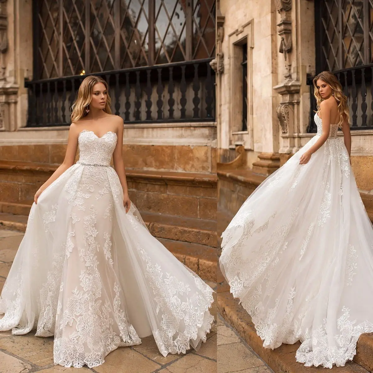 Boho Tulle Civil Wedding Dresses for Woman Lace Appliques Backless Bridal A-line Gowns Formal Bride Robe Vestido De Novia 
Boho Tulle Civil Wedding Dresses for Woman Lace Appliques Backless Bridal A-line Gowns Formal Bride Robe Vestido De Novia