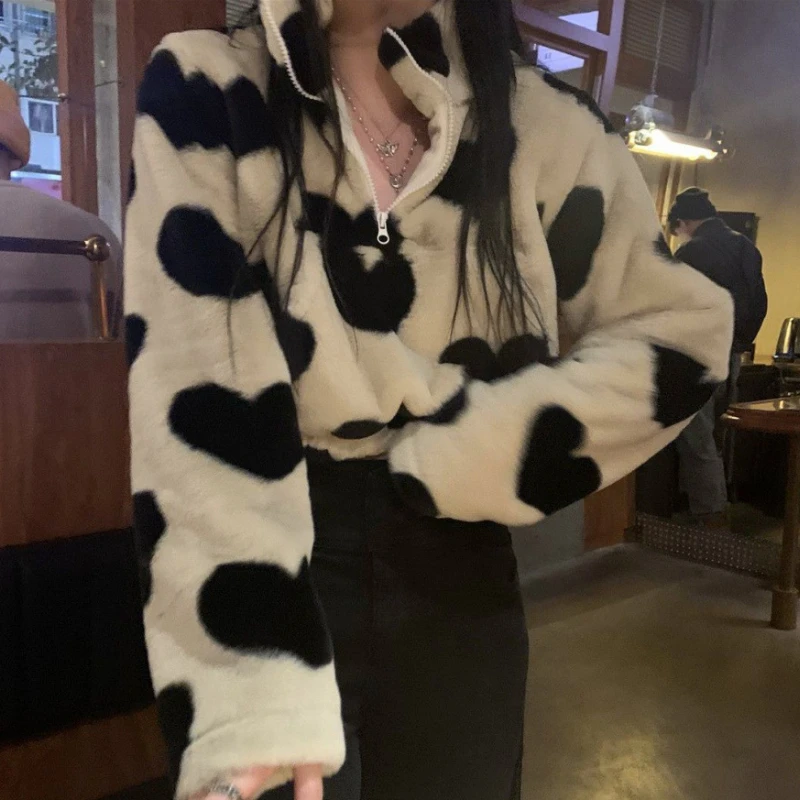 Spring Fashion Sweater Jacket Women's Stand-up Collar Love Print Crop Top Y2k Harajuku Casual Women's Half-zip Short Hoodie
Spring Fashion Sweater Jacket Women's Stand-up Collar Love Print Crop Top Y2k Harajuku Casual Women's Half-zip Short Hoodie