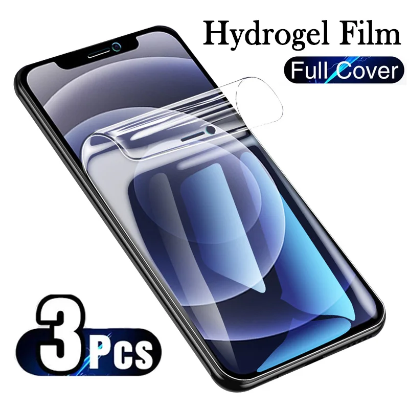 3PCS Soft Hydrogel Film for IPhone 13 Mini 12 14 11 Pro Max Screen Protector for IPhone 14 8 6s 7 Plus XR XS SE 3 2022 Gel Film
3PCS Soft Hydrogel Film for IPhone 13 Mini 12 14 11 Pro Max Screen Protector for IPhone 14 8 6s 7 Plus XR XS SE 3 2022 Gel Film
