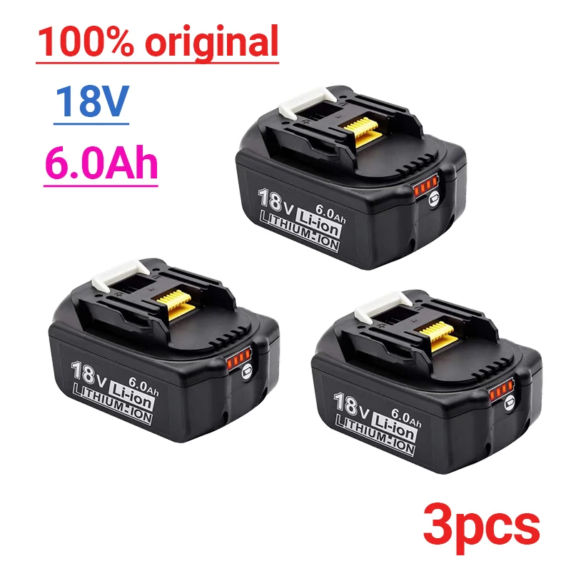 BL1860B 18V 6000MAH rechargeable battery lithium-ion battery replacement battery for MAKITA BL1860B BL1880 BL1830 BL1850 BL1860B
BL1860B 18V 6000MAH rechargeable battery lithium-ion battery replacement battery for MAKITA BL1860B BL1880 BL1830 BL1850 BL1860B