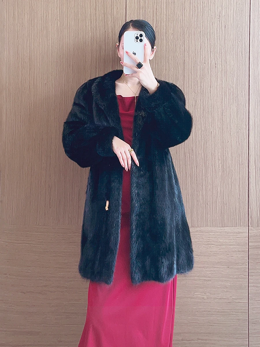 Rushed Coats Woman Winter 2022 Overcoat Female Fur Mink Fur Thick Winter High Street Other Slim Real Fur Women's Winter Jacket
Rushed Coats Woman Winter 2022 Overcoat Female Fur Mink Fur Thick Winter High Street Other Slim Real Fur Women's Winter Jacket