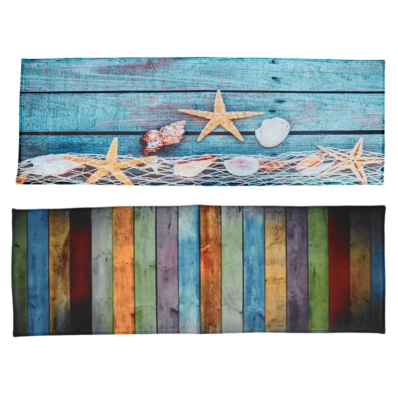 2 Pcs Retro Wood Flooring Fishing Net Conch Shells Starfish Nautical Non-Slip Decorative Bath Mats Rugs For Bathroom Shower Acce
2 Pcs Retro Wood Flooring Fishing Net Conch Shells Starfish Nautical Non-Slip Decorative Bath Mats Rugs For Bathroom Shower Acce