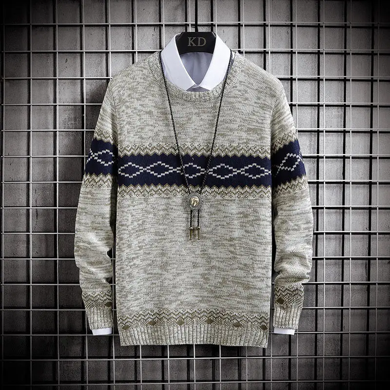 Men's Sweater Autumn And Winter Korean Youth Pullover Long-Sleeved Warm Sweaters
Men's Sweater Autumn And Winter Korean Youth Pullover Long-Sleeved Warm Sweaters