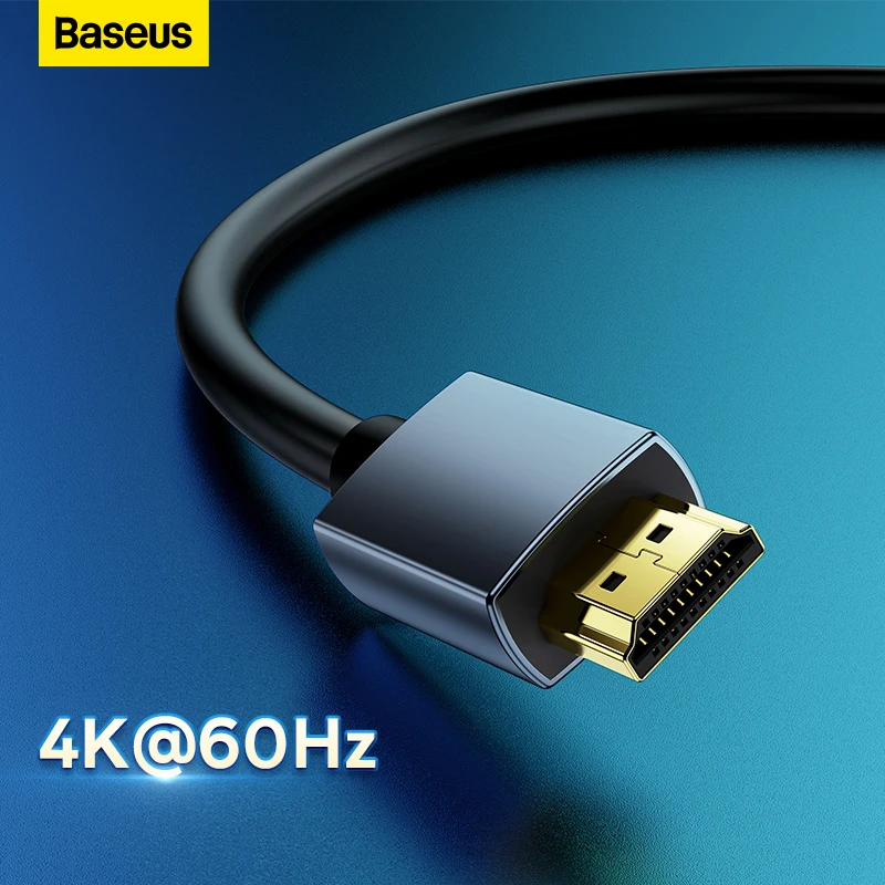 

Baseus Graphene HDMI-Compatible Cable 4K HD to HD Adapter Cable for PS5 TV Box USB C HUB 4k@60Hz Digital HDMI-compatible Cable