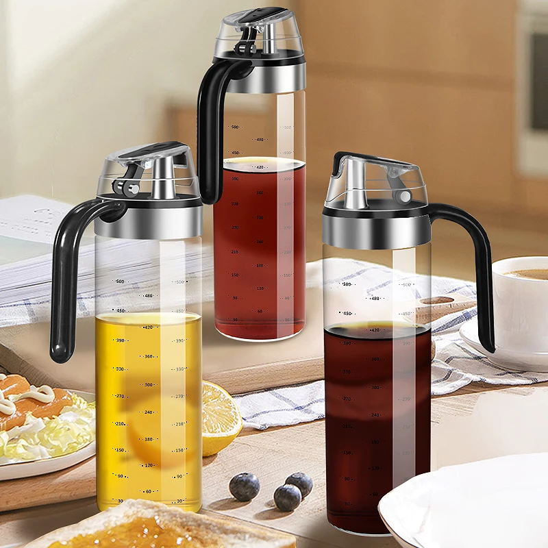 C2 Large Olive Oil Dispenser Bottle Auto Flip Condiment Container Automatic Cap Leakproof Vinegar Glass Cruet Tableware Utensils
C2 Large Olive Oil Dispenser Bottle Auto Flip Condiment Container Automatic Cap Leakproof Vinegar Glass Cruet Tableware Utensils