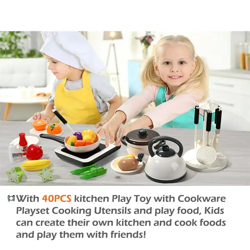 Deluxe ABS Kitchen Toy Cooking Set with Steam Pressure Pot and Electronic Induction Cooktop, Pretend Piece Cookware.
Deluxe ABS Kitchen Toy Cooking Set with Steam Pressure Pot and Electronic Induction Cooktop, Pretend Piece Cookware.