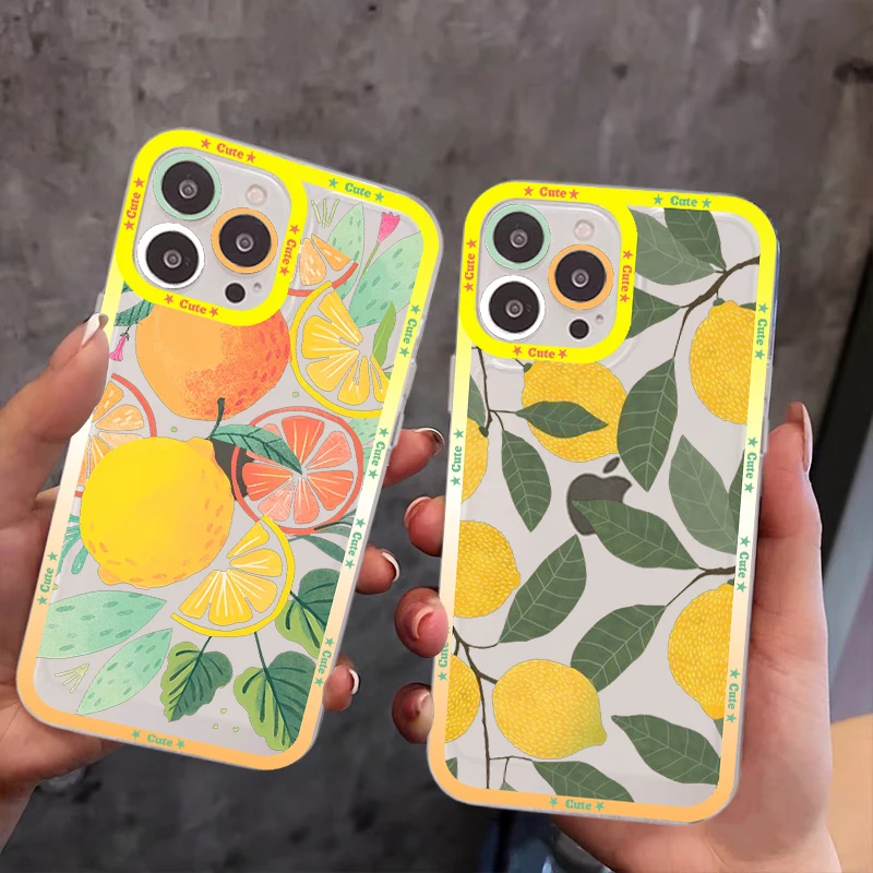 Fruit lemon Phone Case For iPhone 11 12 13 14 Mini Pro Max XR X XS TPU Clear Case For 8 7 6 Plus SE 2020
Fruit lemon Phone Case For iPhone 11 12 13 14 Mini Pro Max XR X XS TPU Clear Case For 8 7 6 Plus SE 2020