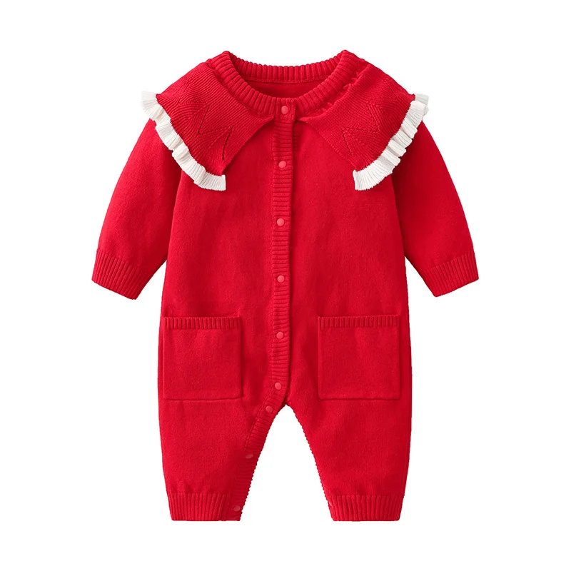 Baby Girl Clothes Spring and Autumn Toddler One-Pieces New Red Princess Clothing Infant Knitted Cotton Warm Jumpsuit Kids Romper
Baby Girl Clothes Spring and Autumn Toddler One-Pieces New Red Princess Clothing Infant Knitted Cotton Warm Jumpsuit Kids Romper