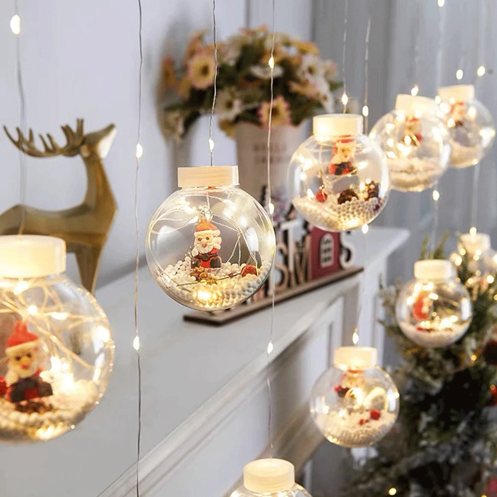 Christmas LED Lamp Fairy Light Lamps Crystal Ball Light Santa Tree Curtain String Light Home Christmas Decoration
Christmas LED Lamp Fairy Light Lamps Crystal Ball Light Santa Tree Curtain String Light Home Christmas Decoration