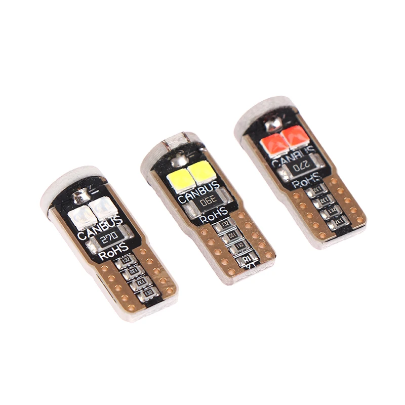 2Pcs T10 Small Light W5W Canbus LED Interior Light 6SMD 3030 LED Bulb Decoding Instrument Lights Bulb Reading Light
2Pcs T10 Small Light W5W Canbus LED Interior Light 6SMD 3030 LED Bulb Decoding Instrument Lights Bulb Reading Light