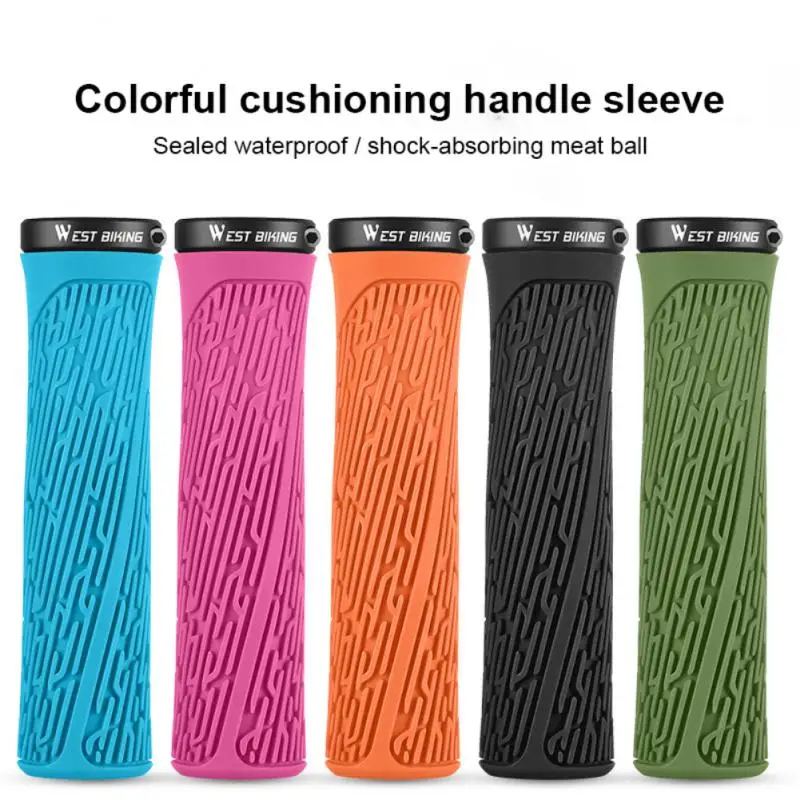 Эргономичные велосипедные ручки West Biking, удобные рукоятки, аксессуары для езды на велосипеде, 1 пара, легкие