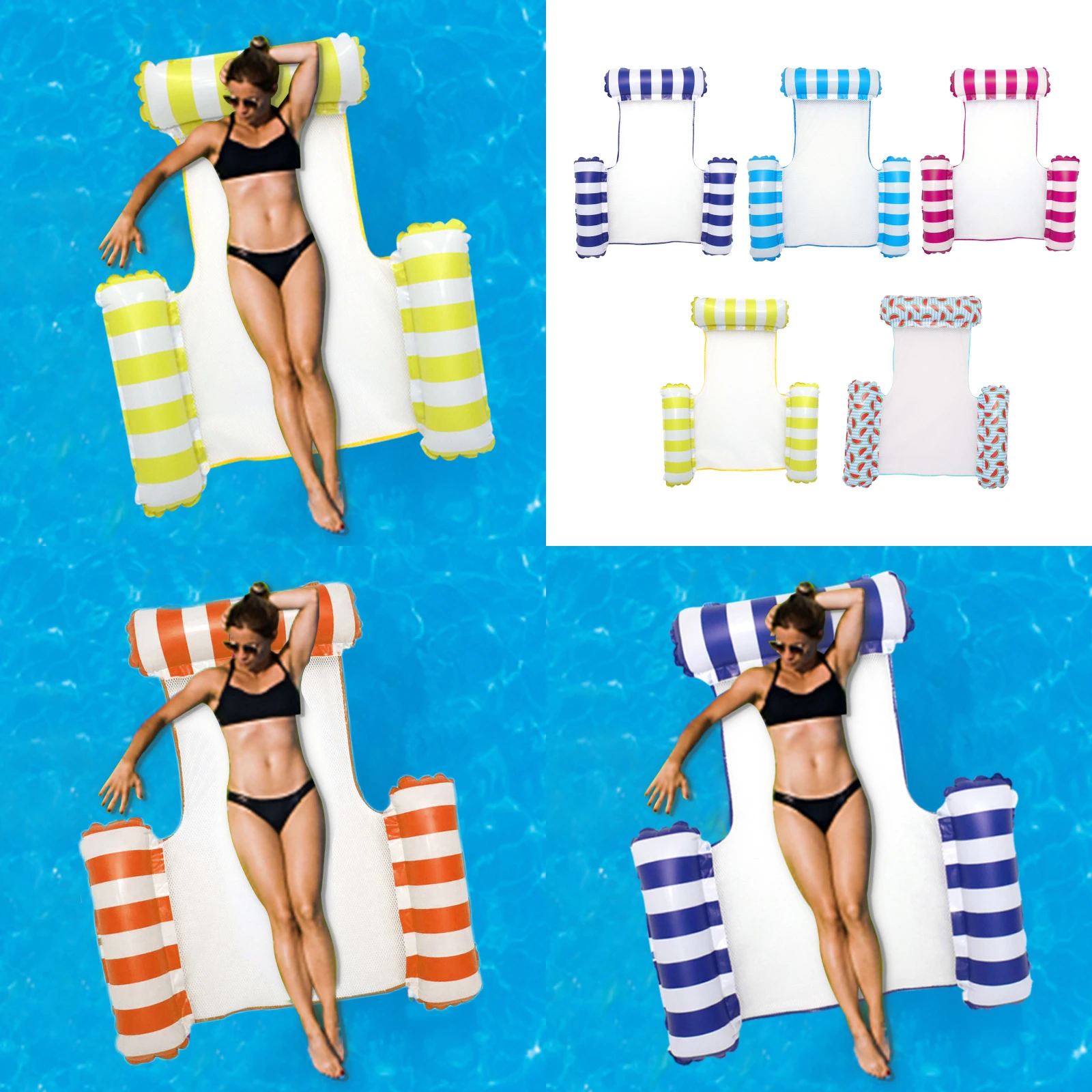 Water Float Hammock Recliner Inflatable Floating Swimming Mattress Sea Swimming Ring Pool Party Toy Lounge Chair for Swimming
Water Float Hammock Recliner Inflatable Floating Swimming Mattress Sea Swimming Ring Pool Party Toy Lounge Chair for Swimming