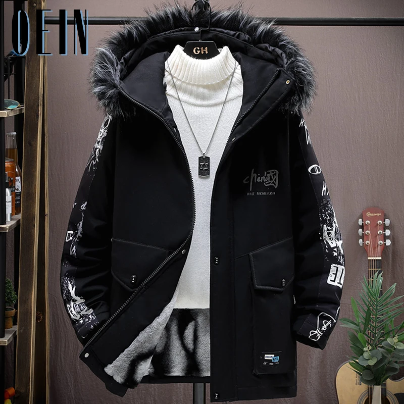 2022 Winter Fur Hooded Parka Men New Mid-length Plus Velvet Thick Cotton-padded Jacket Hat Removable Coat Mens Jaqueta Masculina
2022 Winter Fur Hooded Parka Men New Mid-length Plus Velvet Thick Cotton-padded Jacket Hat Removable Coat Mens Jaqueta Masculina