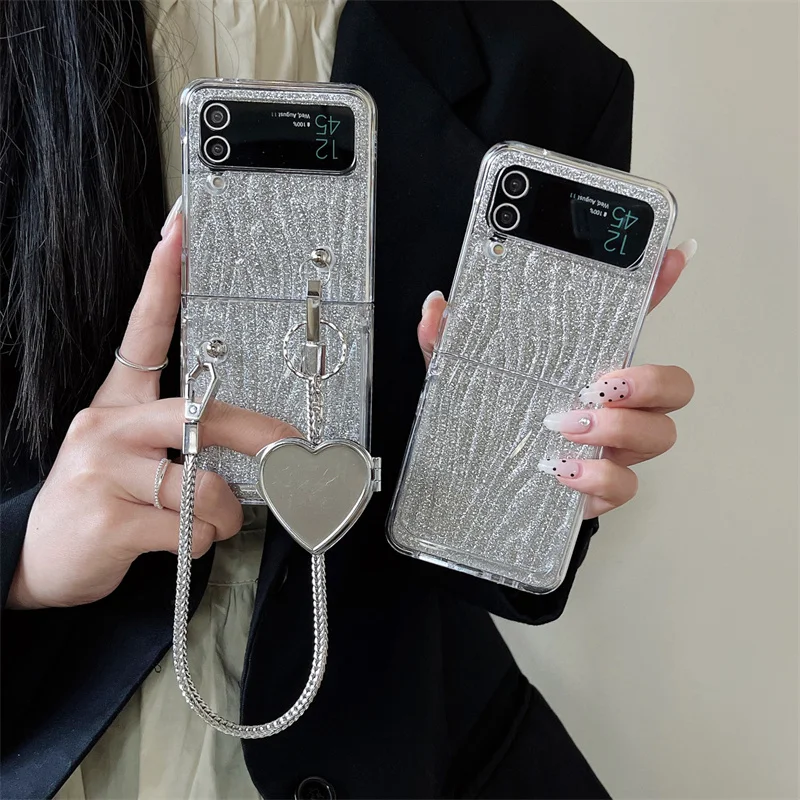 Прозрачный чехол-подставка для телефона с рисунком водной волны для Samsung Galaxy Z Flip 4 3 Flip3, флип p4, чехол с блестящей бумагой, милые чехлы с цепочкой 
Прозрачный чехол-подставка для телефона с рисунком водной волны для Samsung Galaxy Z Flip 4 3 Flip3, флип p4, чехол с блестящей бумагой, милые чехлы с цепочкой