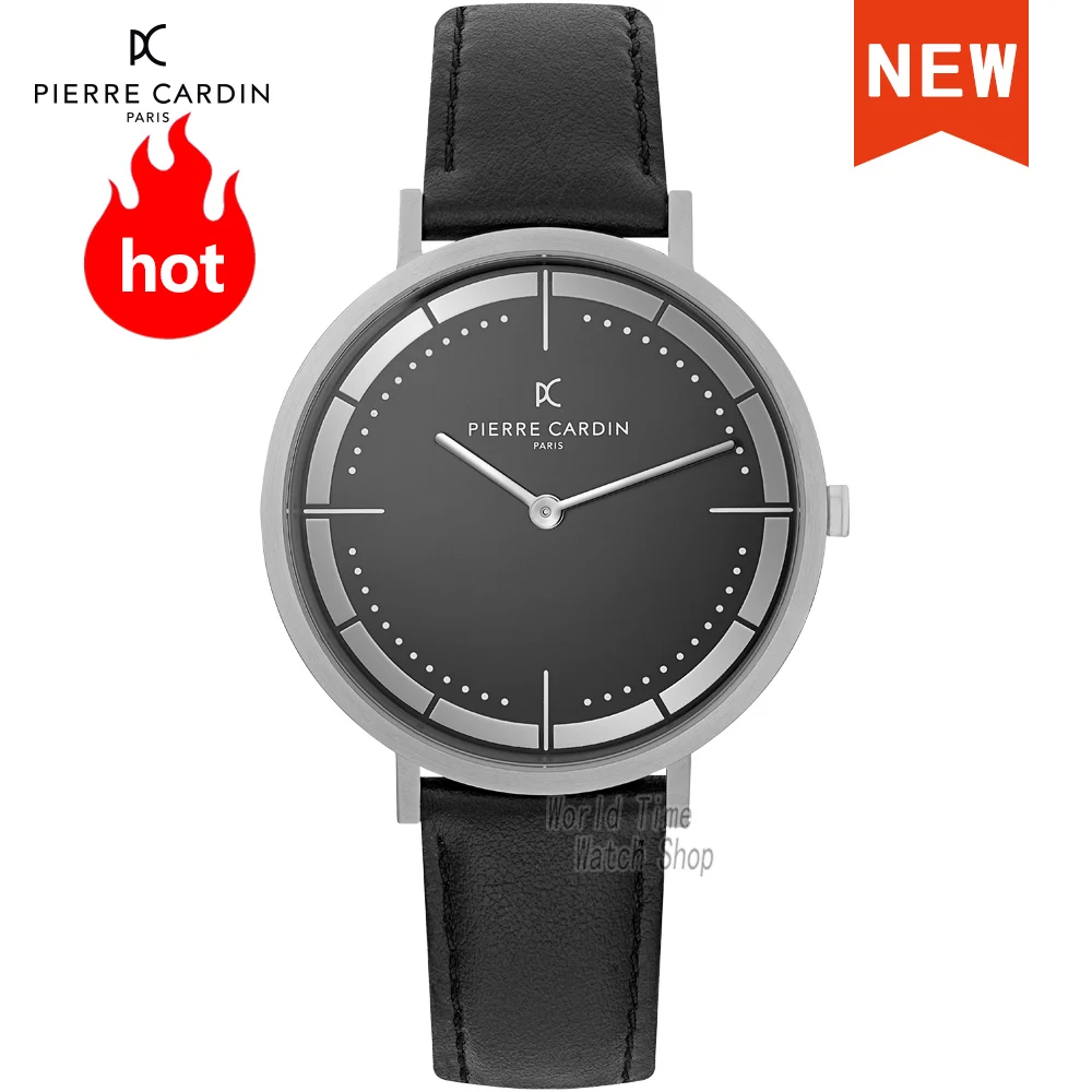 

Pierre Cardin Watch clearance sale Top Luxury Fashion Simple Large Dial Waterproof Quartz Watch Men Watch relogio masculino