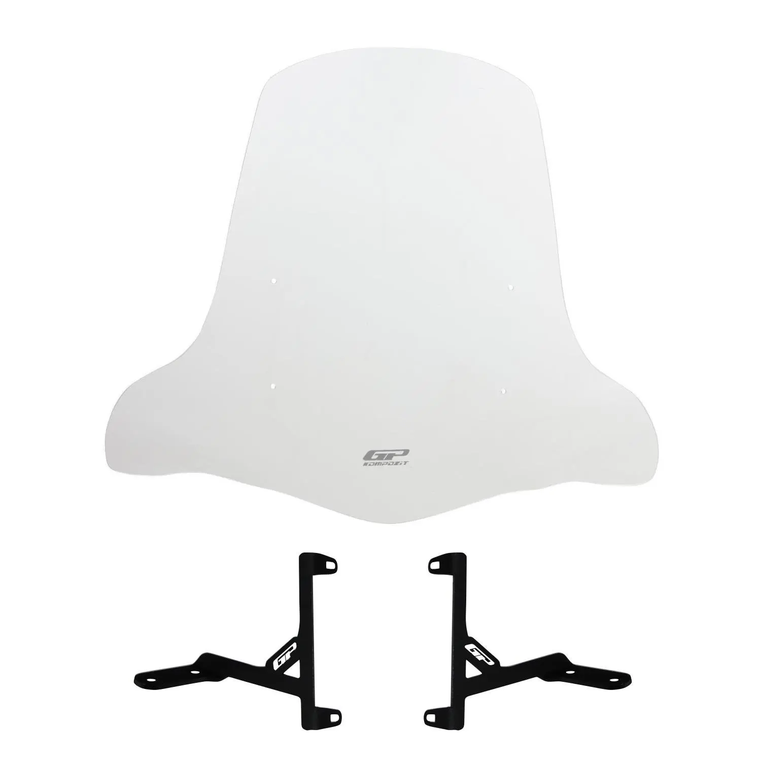 GP Composite for Scooter Universal 2020 Compatible Windshield Windscreen with Bracket Transparent 59 cm
GP Composite for Scooter Universal 2020 Compatible Windshield Windscreen with Bracket Transparent 59 cm