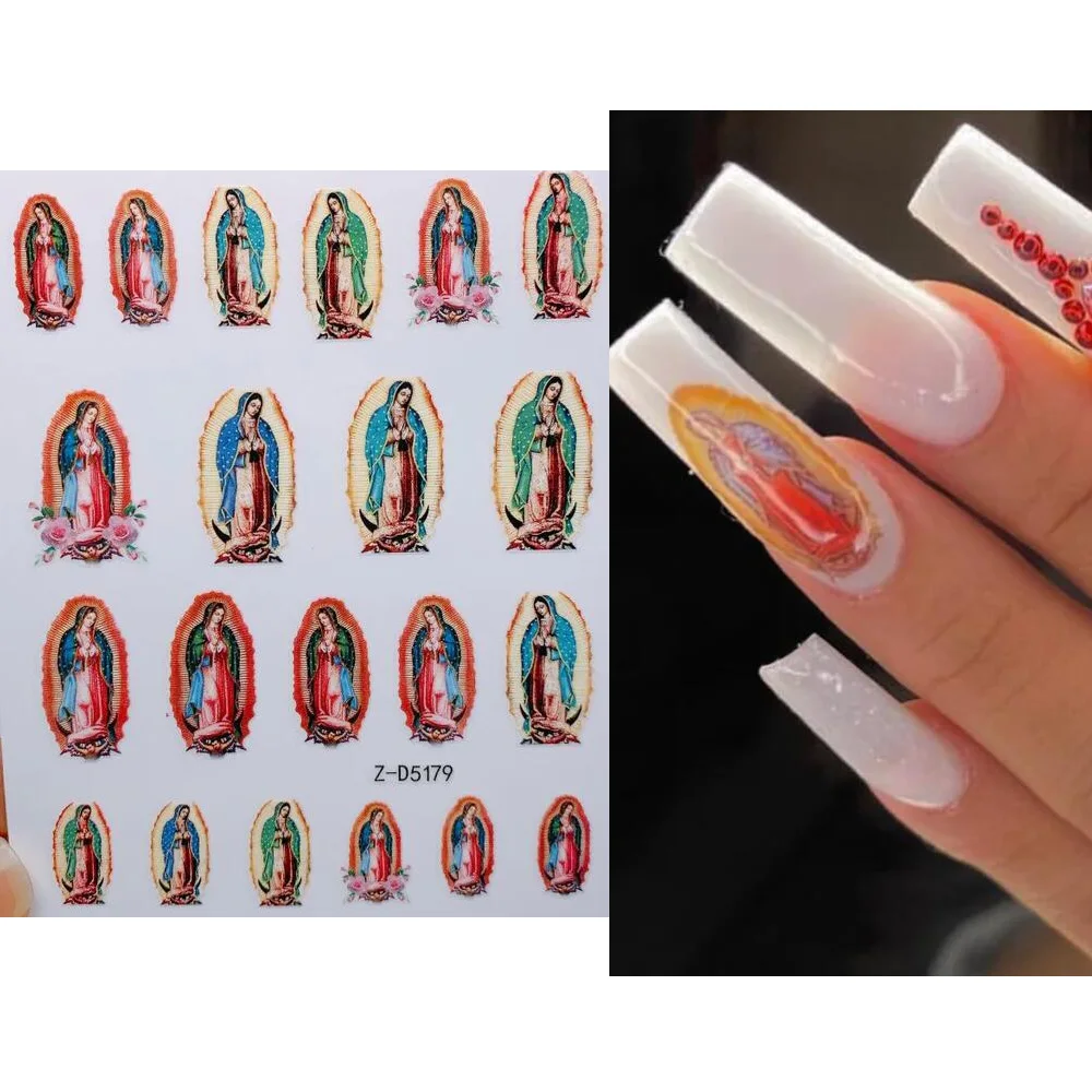1PC Sticker Virgencita Guadalupe 1 sheet NAIL DECALS THE VIRGIN OUR LADY OF GUADALUPE STICKER Novelty Religious Stickers
1PC Sticker Virgencita Guadalupe 1 sheet NAIL DECALS THE VIRGIN OUR LADY OF GUADALUPE STICKER Novelty Religious Stickers