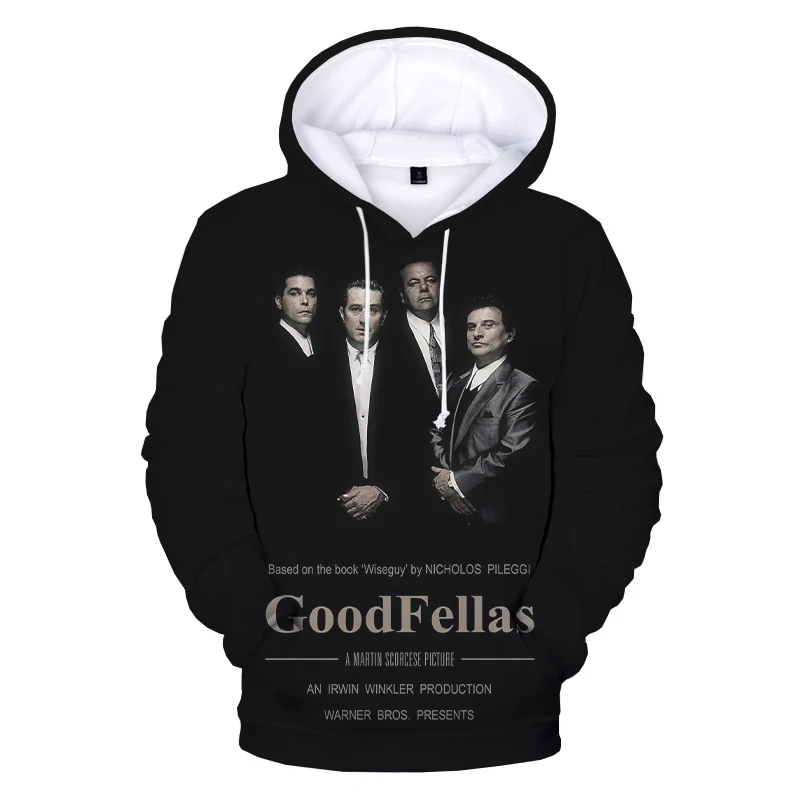 GoodFellas 3D Hoodies Men Women Fashion Casual Long Sleeve Pullover Gangster Film Print Streetwear Oversized Sweatshirts 6XL
GoodFellas 3D Hoodies Men Women Fashion Casual Long Sleeve Pullover Gangster Film Print Streetwear Oversized Sweatshirts 6XL