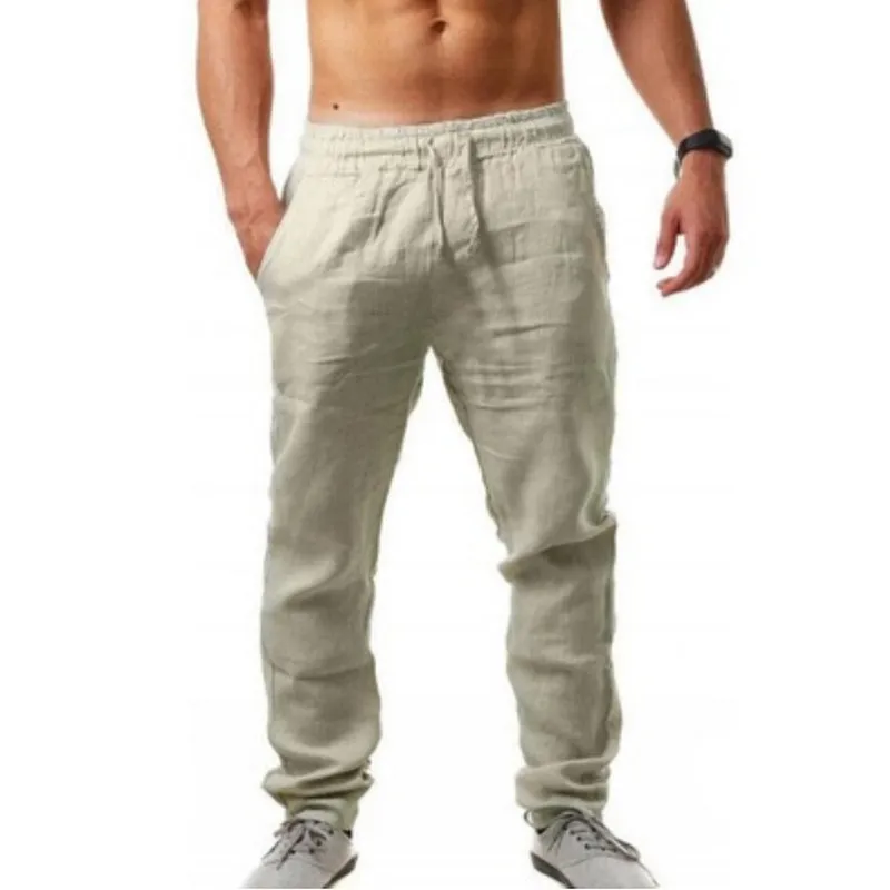 2021 New Men's Cotton Linen Pants Solid Color casual pants fashion tracksuit pants simple thin Breathable Fitness Streetwear 4XL
2021 New Men's Cotton Linen Pants Solid Color casual pants fashion tracksuit pants simple thin Breathable Fitness Streetwear 4XL