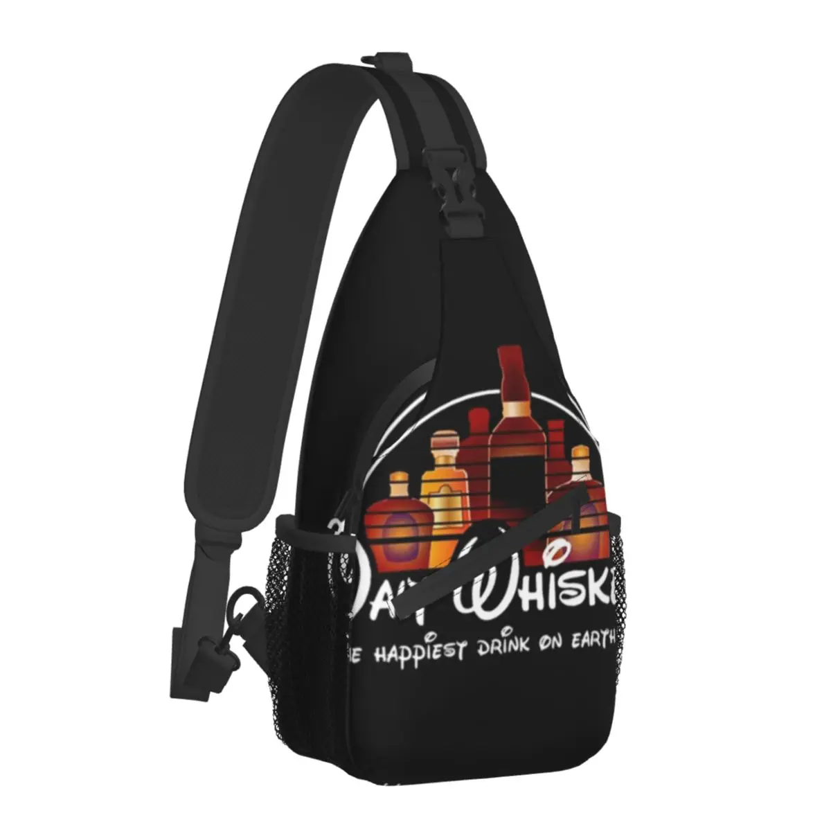 

Malt Whiskey Beer Shoulder Bags scotland drink Novelty Chest Bag Women Bicycle Running Sling Bag School Graphic Small Bags