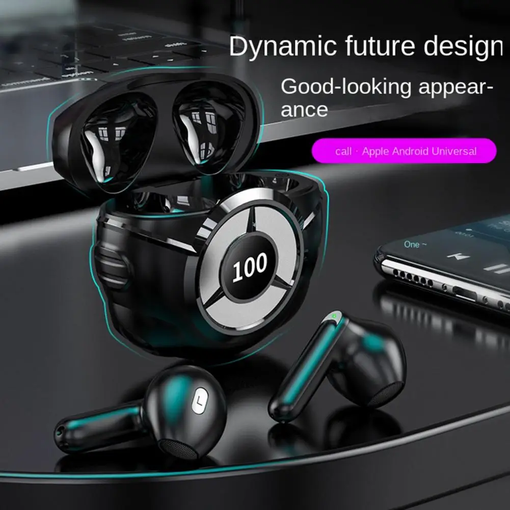 Беспроводные наушники с отличным длительным сроком службы батареи, эргономичные игровые Hi-Fi стереонаушники-вкладыши BT 5,2 
Беспроводные наушники с отличным длительным сроком службы батареи, эргономичные игровые Hi-Fi стереонаушники-вкладыши BT 5,2