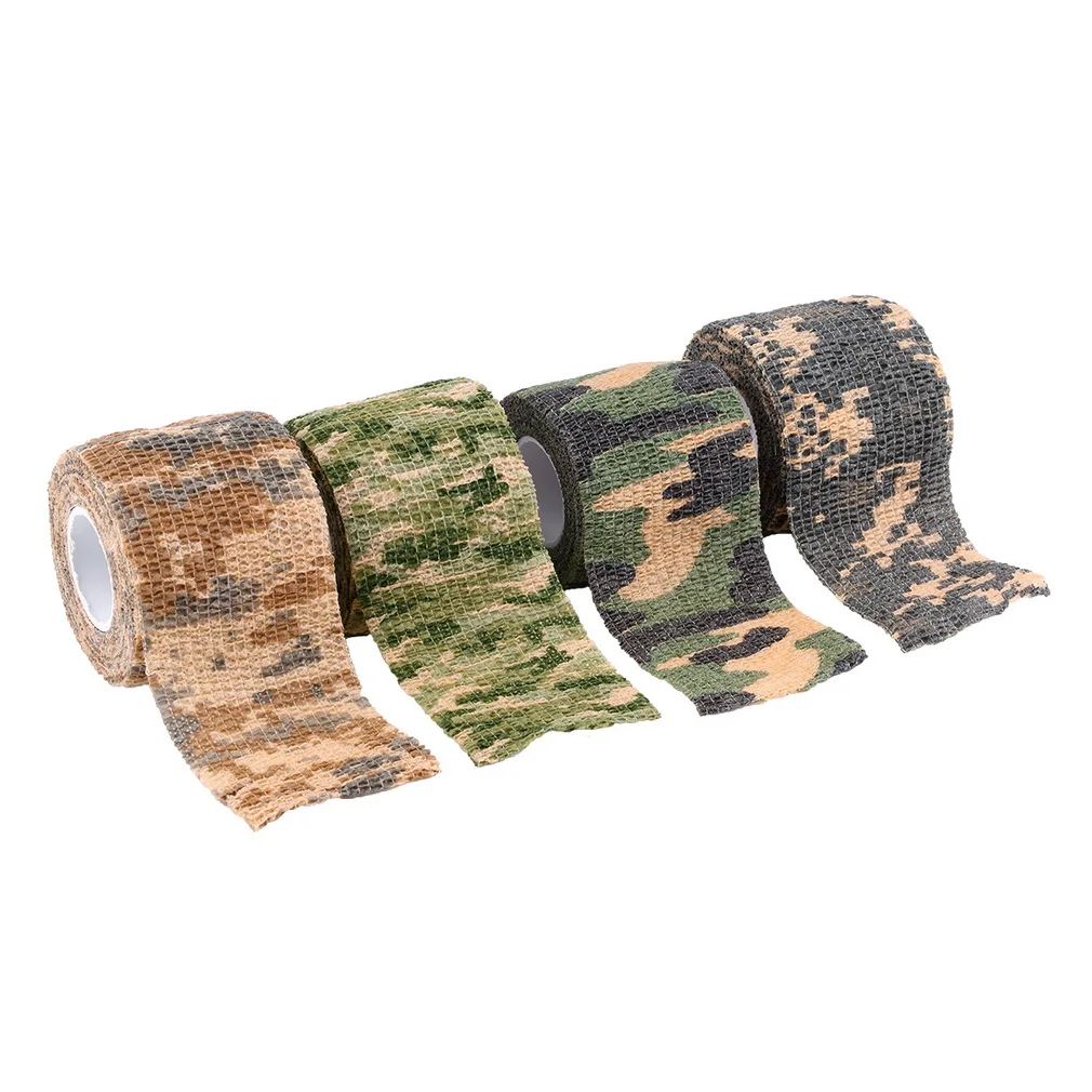

Hot Sale 5cmx4.5m Army Camo Outdoor Hunting Shooting Tool Camouflage Stealth Tape Waterproof Wrap Durable