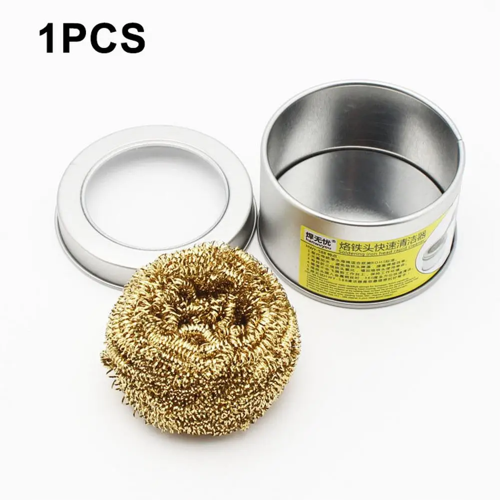 Cleaning Ball Soldering Iron Tip Mesh Filter Cleaning Nozzle Tip Metal Copper Wire Dross Box For Soldering Cell Phone PC Repair
Cleaning Ball Soldering Iron Tip Mesh Filter Cleaning Nozzle Tip Metal Copper Wire Dross Box For Soldering Cell Phone PC Repair