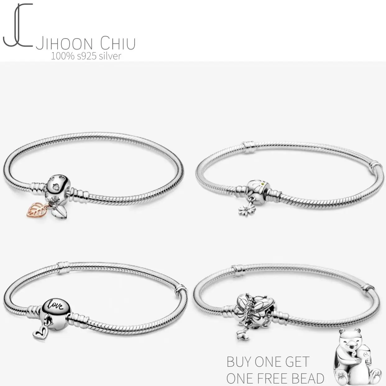 Hot Sale 100% 925 sterling silver bracelet for women Fit authentic original Pan Charm chain Snake bracelet classic DIY jewelry
Hot Sale 100% 925 sterling silver bracelet for women Fit authentic original Pan Charm chain Snake bracelet classic DIY jewelry