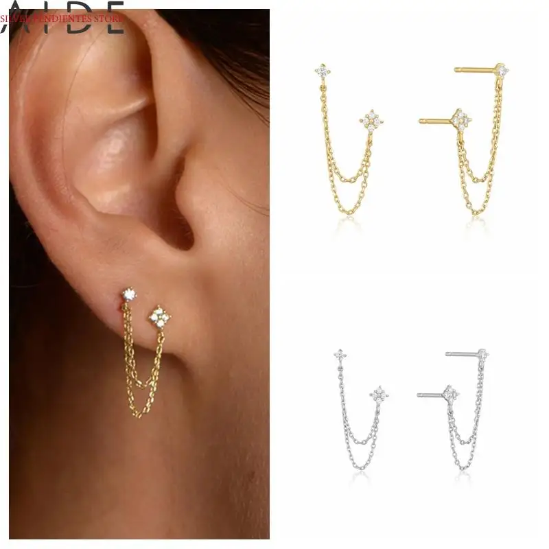 AIDE Mini 925 Sterling Silver Four Zircons Flower Stud Earrings For Women Double Pierced Earrings Jewelry Boucle D’oreille
AIDE Mini 925 Sterling Silver Four Zircons Flower Stud Earrings For Women Double Pierced Earrings Jewelry Boucle D’oreille