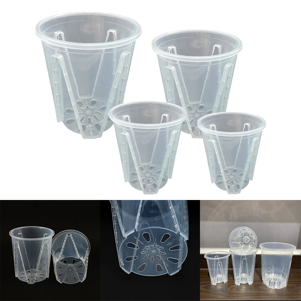 10-16cm Breathable Root Control Pot Plastic Orchid Pots With Holes Transparent Flower Pot Succulents Plant Without Tray
10-16cm Breathable Root Control Pot Plastic Orchid Pots With Holes Transparent Flower Pot Succulents Plant Without Tray