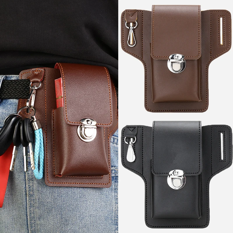 Waterproof Leather Men Mobile Phone Storage Waist Bag For Iphone Samsung Huawei Universal Multifunctional Card Bag Fanny Pack
Waterproof Leather Men Mobile Phone Storage Waist Bag For Iphone Samsung Huawei Universal Multifunctional Card Bag Fanny Pack