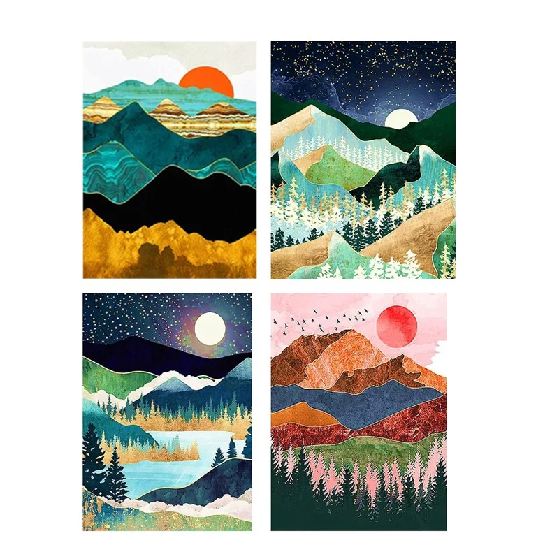 4PCS Diamond Painting Kits For Adults DIY Full Drill Round Art Diamond Art Perfect For Home Wall Decor Sunrise Sunset
4PCS Diamond Painting Kits For Adults DIY Full Drill Round Art Diamond Art Perfect For Home Wall Decor Sunrise Sunset