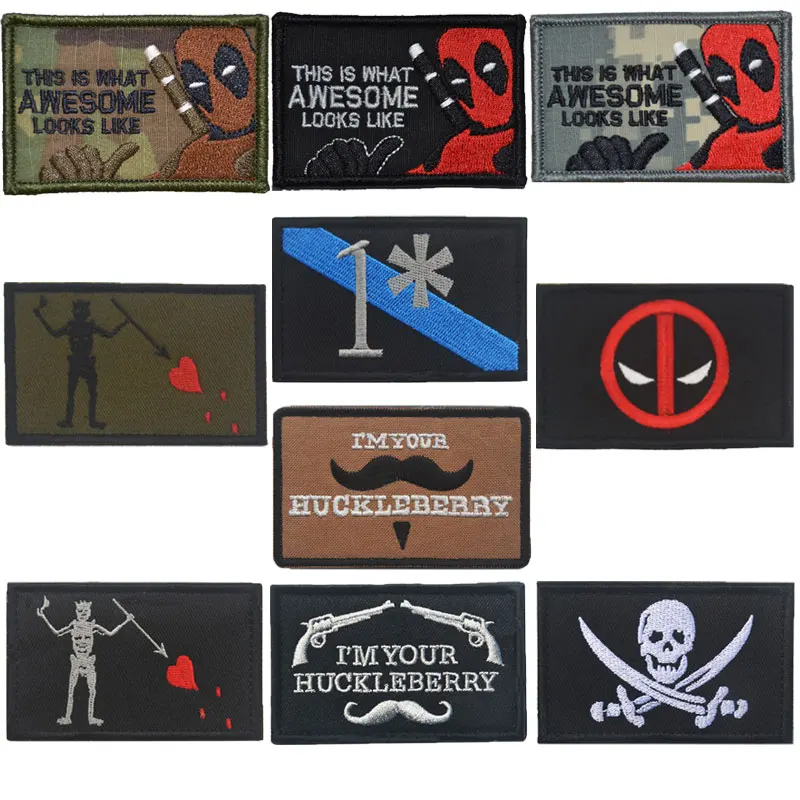 Cloth Badge Deadpool Beard Trident Seal эполеты на плечи Clothing Backpack Army Fan Armband Stripes Embroidered Hook and Loop
Cloth Badge Deadpool Beard Trident Seal эполеты на плечи Clothing Backpack Army Fan Armband Stripes Embroidered Hook and Loop